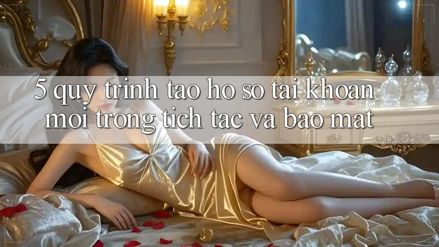 5. Quy Trình Tạo hồ sơ Tài Khoản Mới Trong tích tắc và Bảo Mật