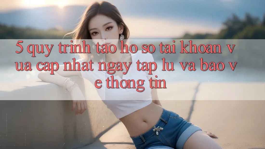 5. Quy Trình Tạo hồ sơ Tài Khoản Vừa cập nhật Ngay tắp lự và Bảo vệ thông tin