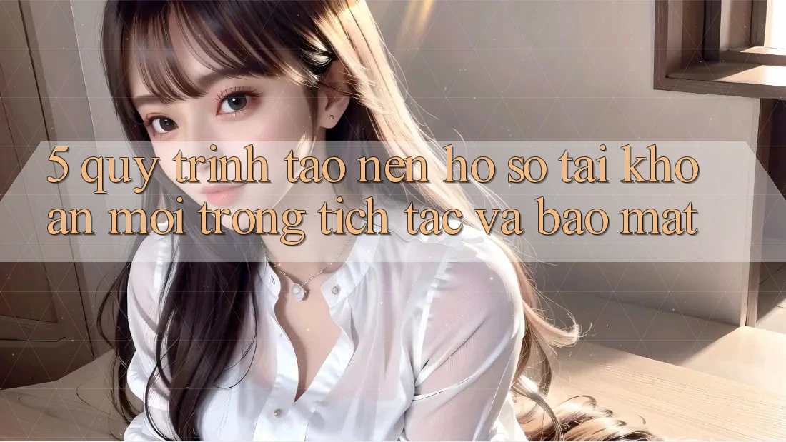5. Quy Trình Tạo nên hồ sơ Tài Khoản Mới Trong tích tắc và Bảo Mật