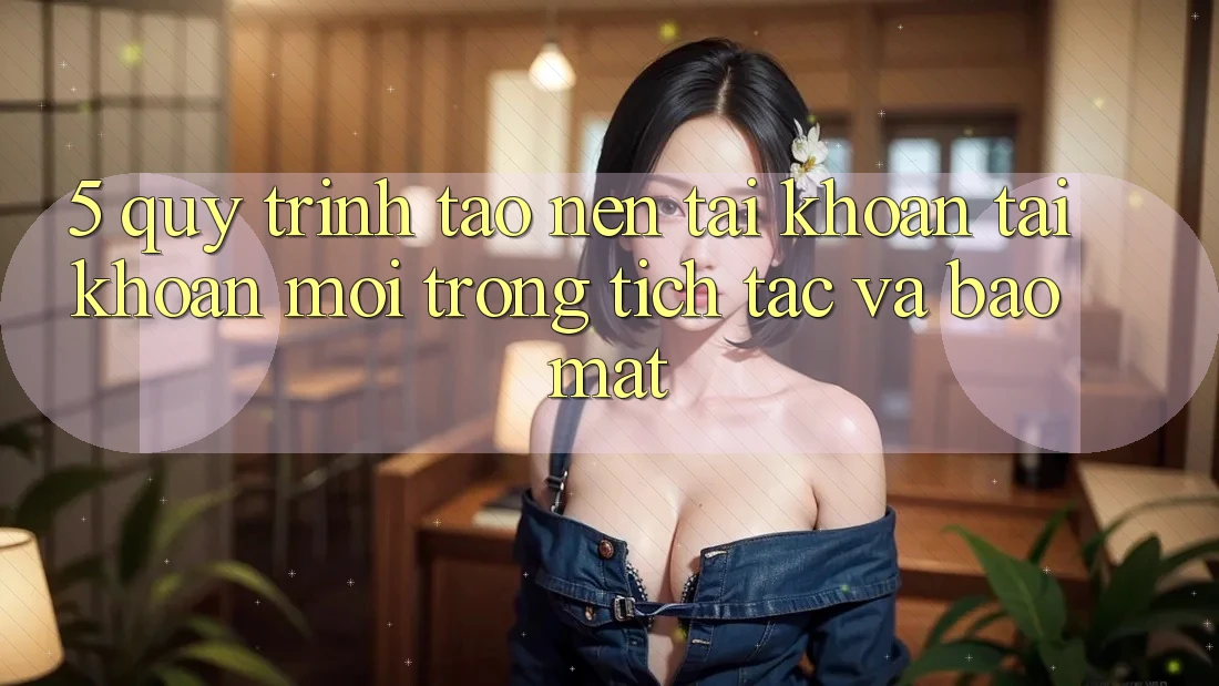 5. Quy Trình Tạo nên tài khoản Tài Khoản Mới Trong tích tắc và Bảo Mật