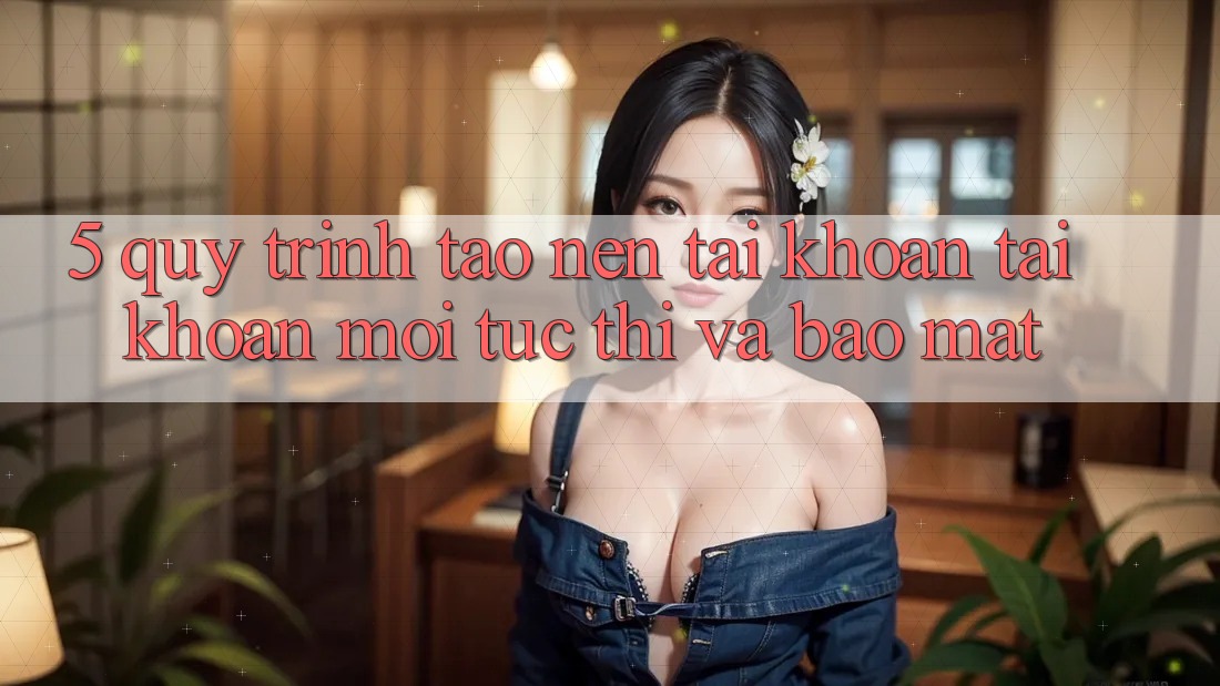 5. Quy Trình Tạo nên tài khoản Tài Khoản Mới Tức thì và Bảo Mật 5. Quy Trình Tạo nên tài khoản Tài Khoản Mới Tức thì và Bảo Mật