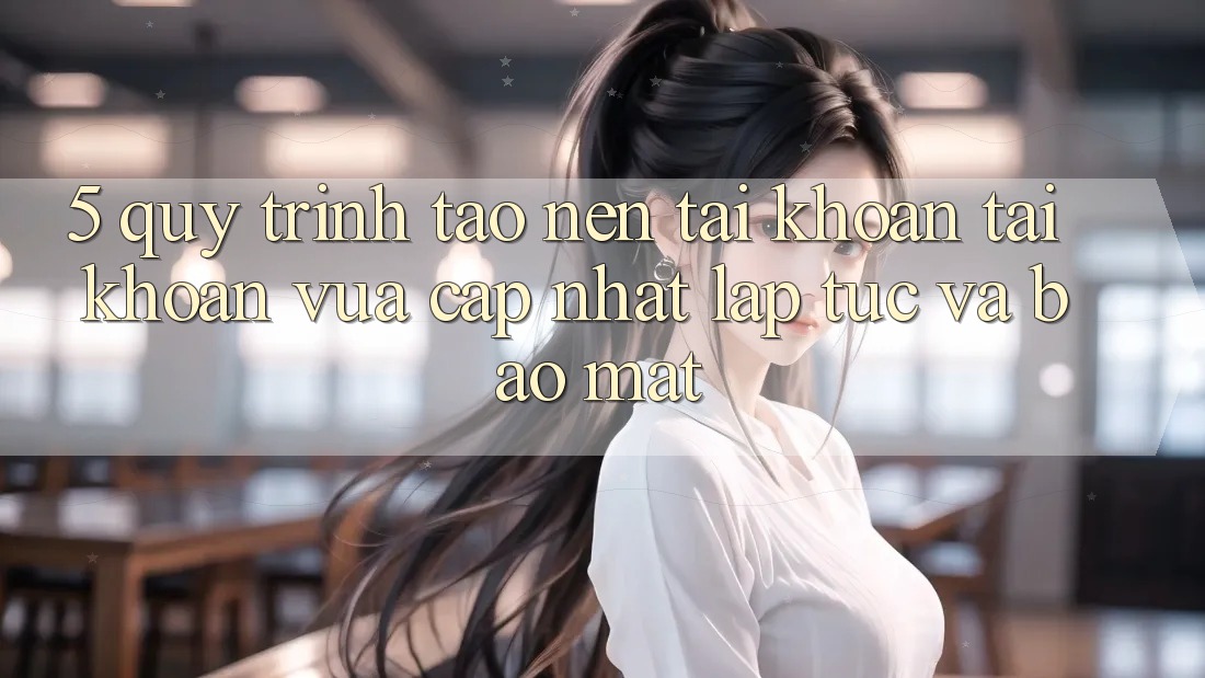 5. Quy Trình Tạo nên tài khoản Tài Khoản Vừa cập nhật Lập tức và Bảo Mật