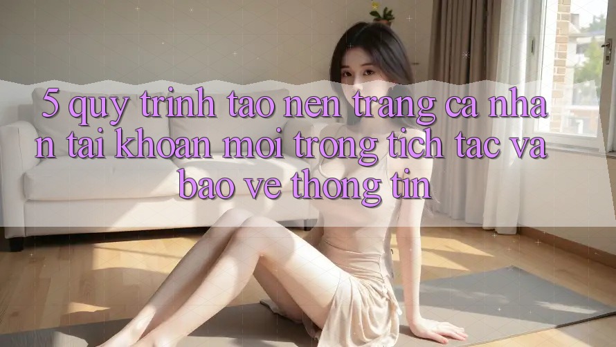 5. Quy Trình Tạo nên trang cá nhân Tài Khoản Mới Trong tích tắc và Bảo vệ thông tin