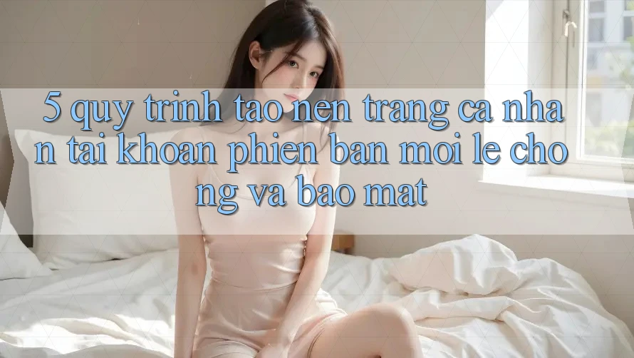 5. Quy Trình Tạo nên trang cá nhân Tài Khoản Phiên bản mới Lẹ Chóng và Bảo Mật