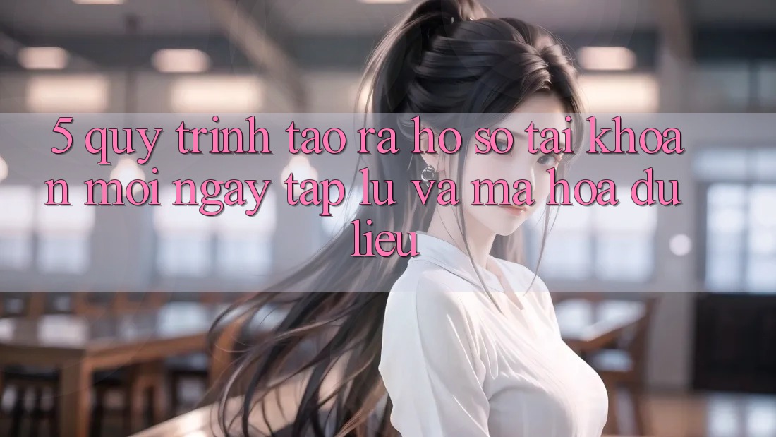 5. Quy Trình Tạo ra hồ sơ Tài Khoản Mới Ngay tắp lự và Mã hóa dữ liệu