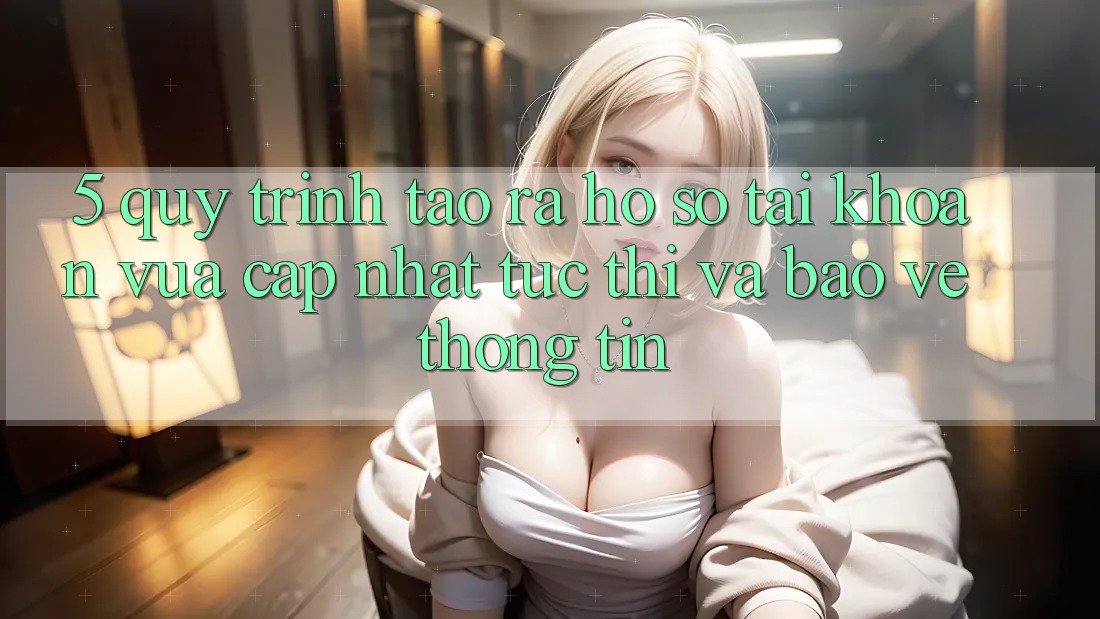 5. Quy Trình Tạo ra hồ sơ Tài Khoản Vừa cập nhật Tức thì và Bảo vệ thông tin