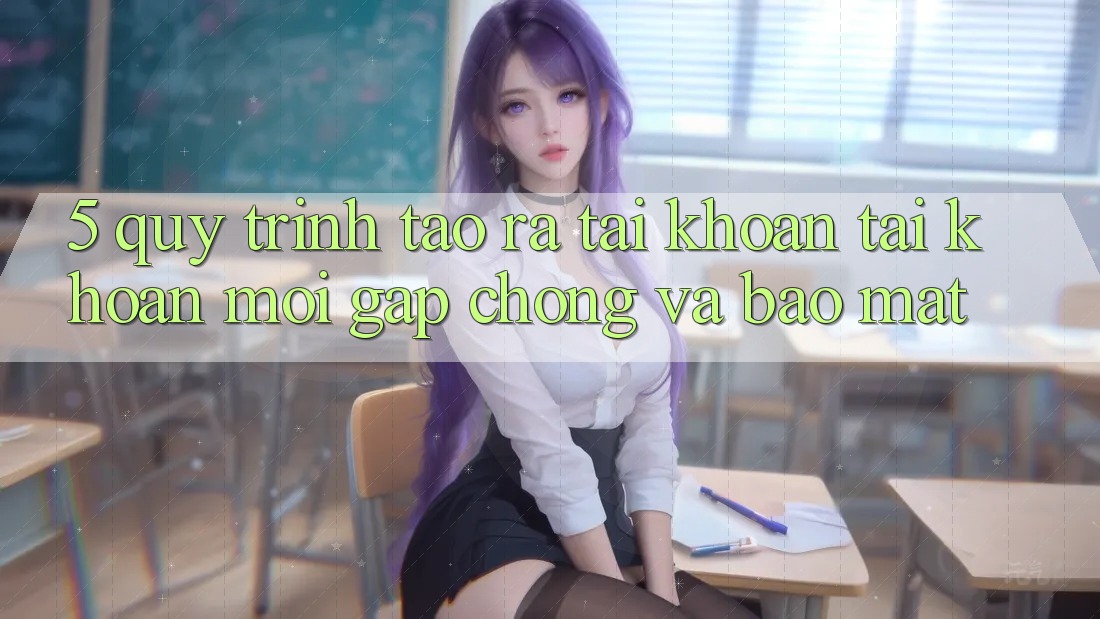 5. Quy Trình Tạo ra tài khoản Tài Khoản Mới Gấp Chóng và Bảo Mật