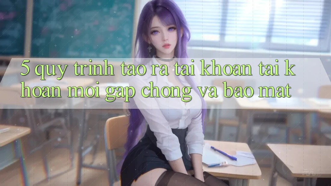 5. Quy Trình Tạo ra tài khoản Tài Khoản Mới Gấp Chóng và Bảo Mật