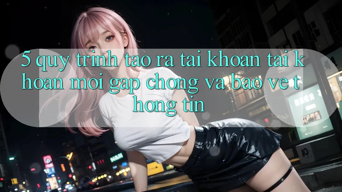 5. Quy Trình Tạo ra tài khoản Tài Khoản Mới Gấp Chóng và Bảo vệ thông tin