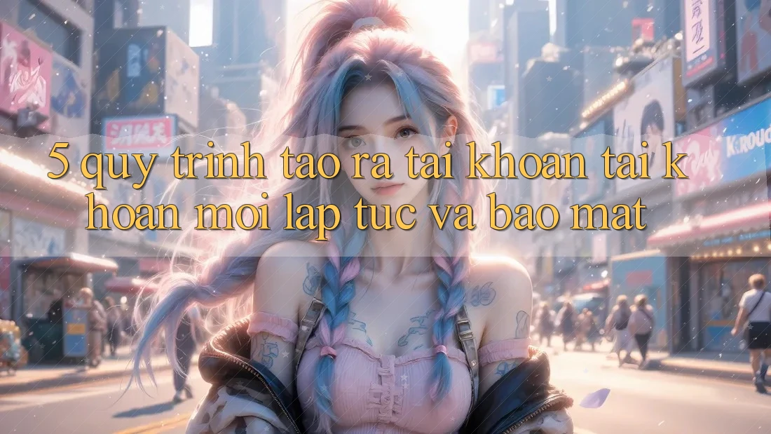 5. Quy Trình Tạo ra tài khoản Tài Khoản Mới Lập tức và Bảo Mật