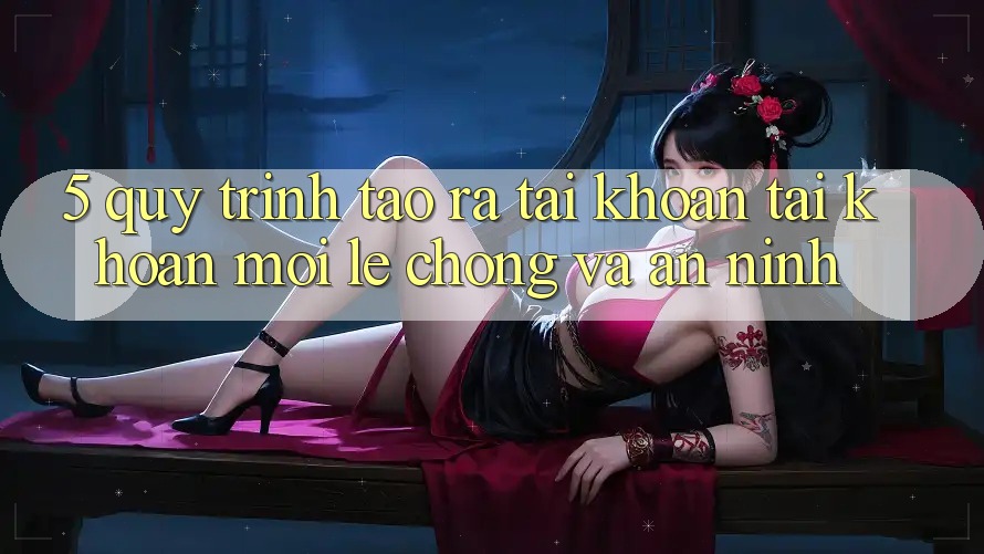 5. Quy Trình Tạo ra tài khoản Tài Khoản Mới Lẹ Chóng và An ninh