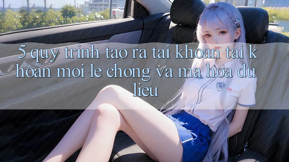 5. Quy Trình Tạo ra tài khoản Tài Khoản Mới Lẹ Chóng và Mã hóa dữ liệu
