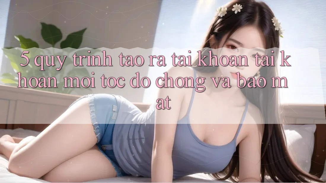5. Quy Trình Tạo ra tài khoản Tài Khoản Mới Tốc độ Chóng và Bảo Mật