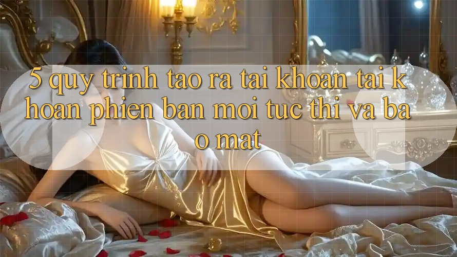 5. Quy Trình Tạo ra tài khoản Tài Khoản Phiên bản mới Tức thì và Bảo Mật