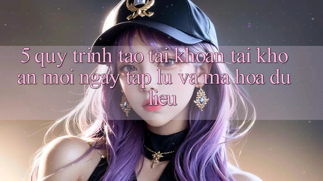 5. Quy Trình Tạo tài khoản Tài Khoản Mới Ngay tắp lự và Mã hóa dữ liệu