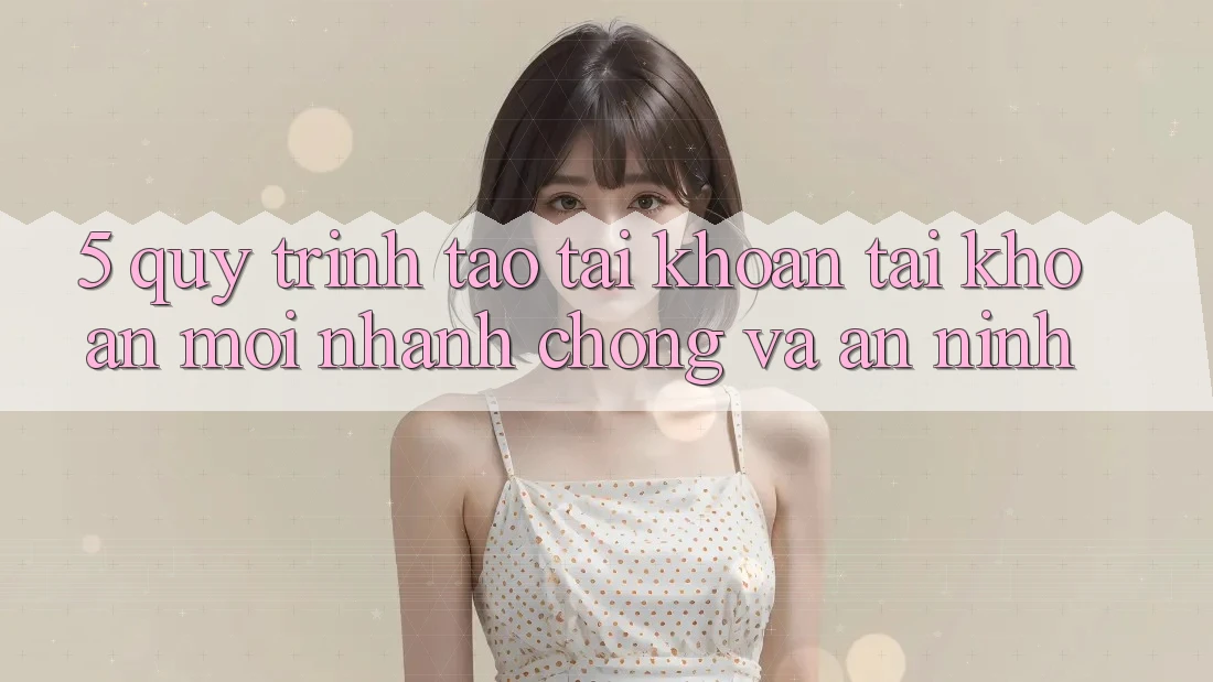 5. Quy Trình Tạo tài khoản Tài Khoản Mới Nhanh Chóng và An ninh