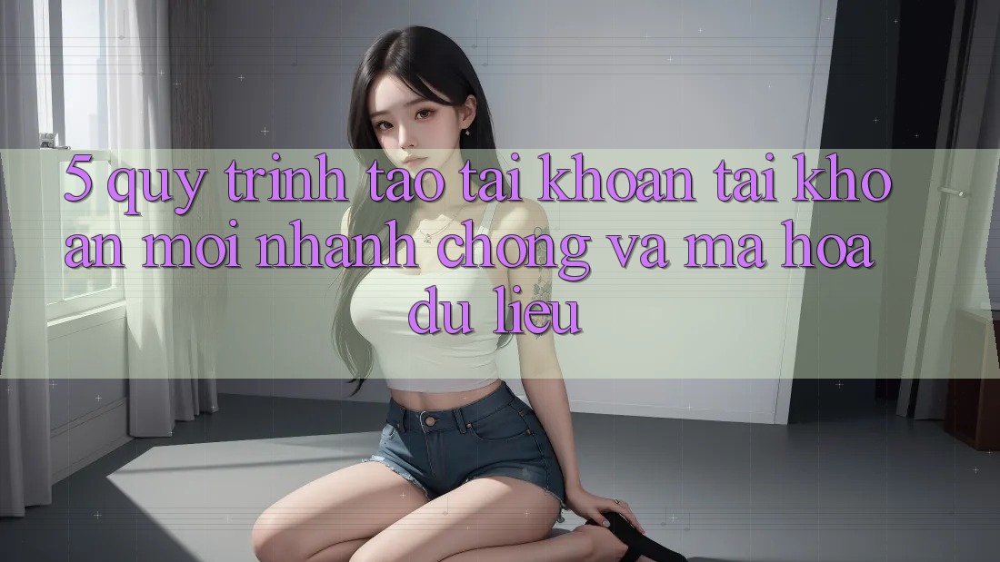 5. Quy Trình Tạo tài khoản Tài Khoản Mới Nhanh Chóng và Mã hóa dữ liệu