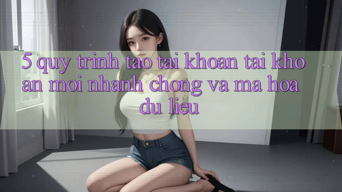 5. Quy Trình Tạo tài khoản Tài Khoản Mới Nhanh Chóng và Mã hóa dữ liệu