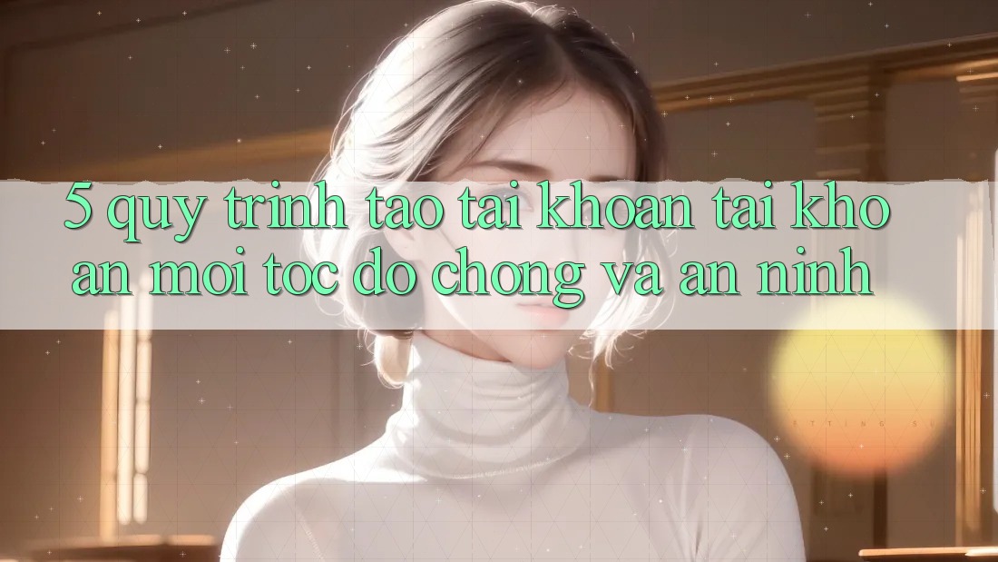 5. Quy Trình Tạo tài khoản Tài Khoản Mới Tốc độ Chóng và An ninh 5. Quy Trình Tạo tài khoản Tài Khoản Mới Tốc độ Chóng và An ninh