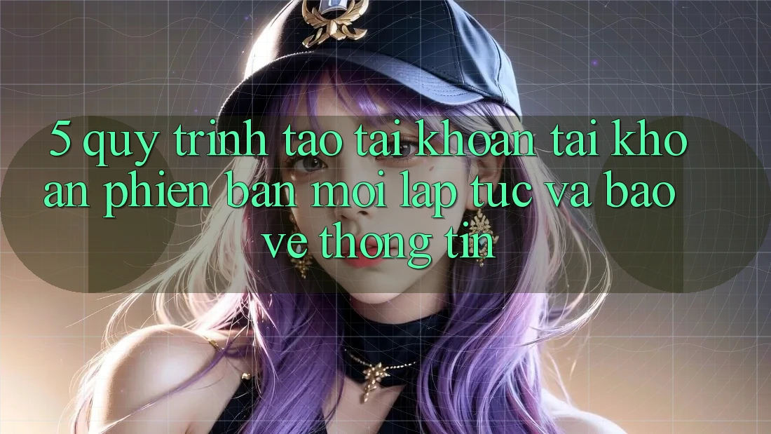 5. Quy Trình Tạo tài khoản Tài Khoản Phiên bản mới Lập tức và Bảo vệ thông tin