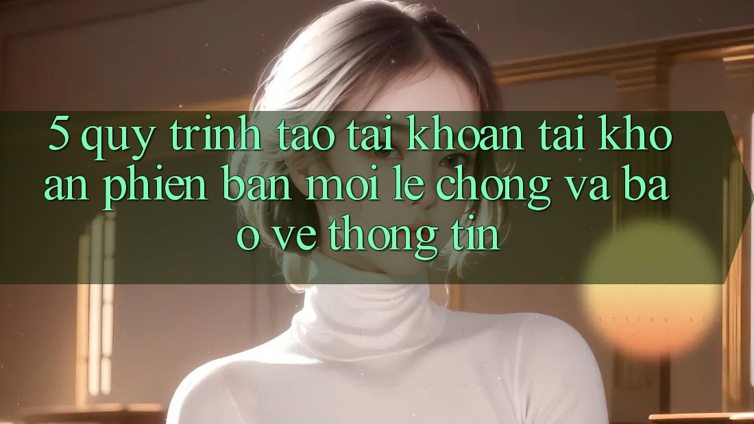 5. Quy Trình Tạo tài khoản Tài Khoản Phiên bản mới Lẹ Chóng và Bảo vệ thông tin 5. Quy Trình Tạo tài khoản Tài Khoản Phiên bản mới Lẹ Chóng và Bảo vệ thông tin