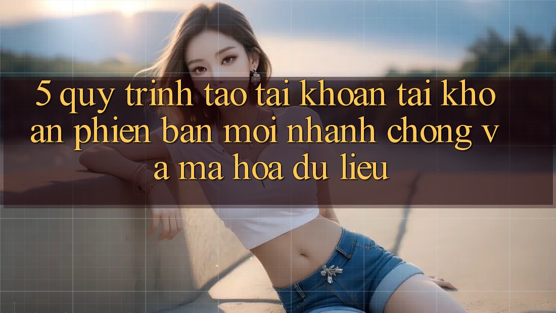 5. Quy Trình Tạo tài khoản Tài Khoản Phiên bản mới Nhanh Chóng và Mã hóa dữ liệu