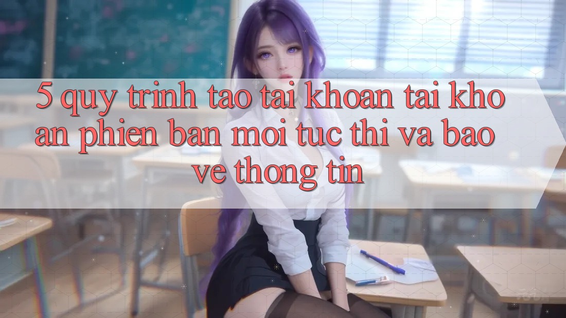 5. Quy Trình Tạo tài khoản Tài Khoản Phiên bản mới Tức thì và Bảo vệ thông tin 5. Quy Trình Tạo tài khoản Tài Khoản Phiên bản mới Tức thì và Bảo vệ thông tin