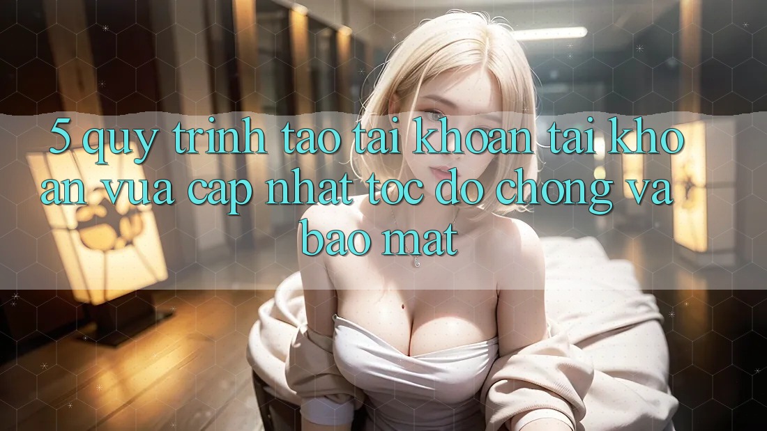 5. Quy Trình Tạo tài khoản Tài Khoản Vừa cập nhật Tốc độ Chóng và Bảo Mật