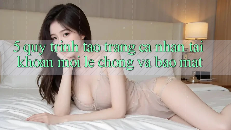 5. Quy Trình Tạo trang cá nhân Tài Khoản Mới Lẹ Chóng và Bảo Mật