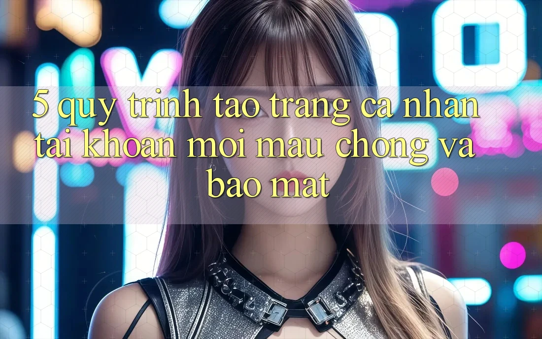 5. Quy Trình Tạo trang cá nhân Tài Khoản Mới Mau Chóng và Bảo Mật
