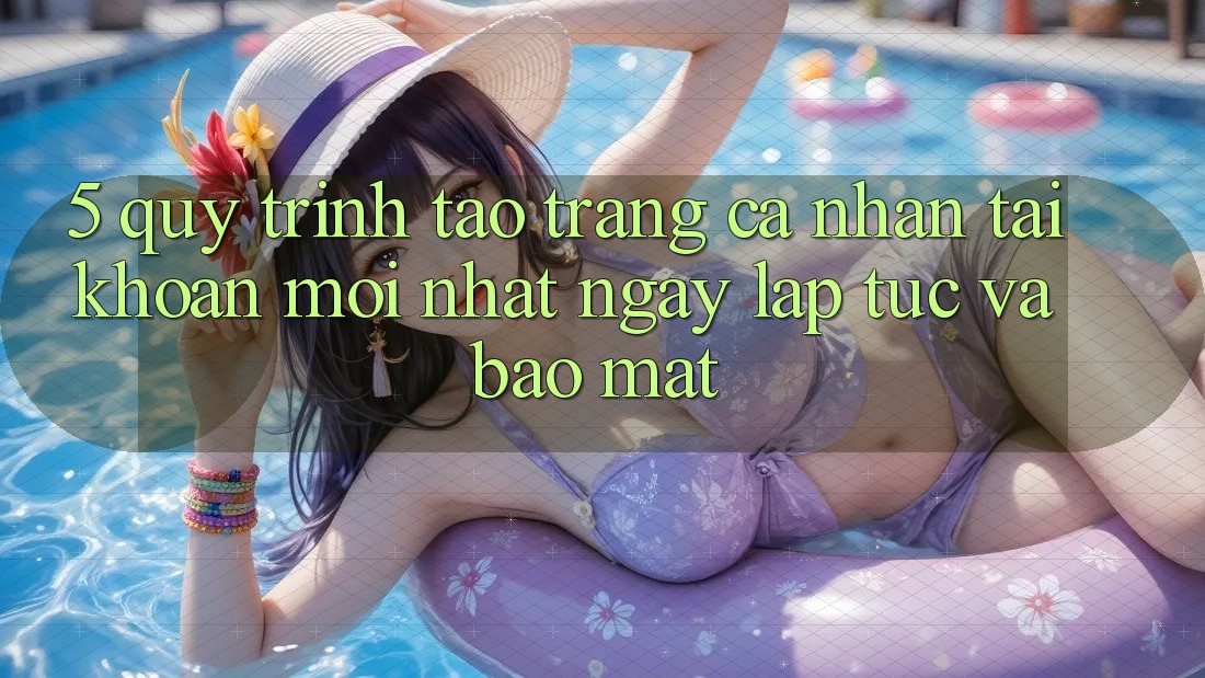 5. Quy Trình Tạo trang cá nhân Tài Khoản Mới nhất Ngay lập tức và Bảo Mật