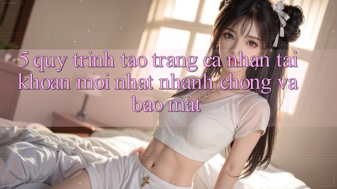 5. Quy Trình Tạo trang cá nhân Tài Khoản Mới nhất Nhanh chóng và Bảo Mật 5. Quy Trình Tạo trang cá nhân Tài Khoản Mới nhất Nhanh chóng và Bảo Mật
