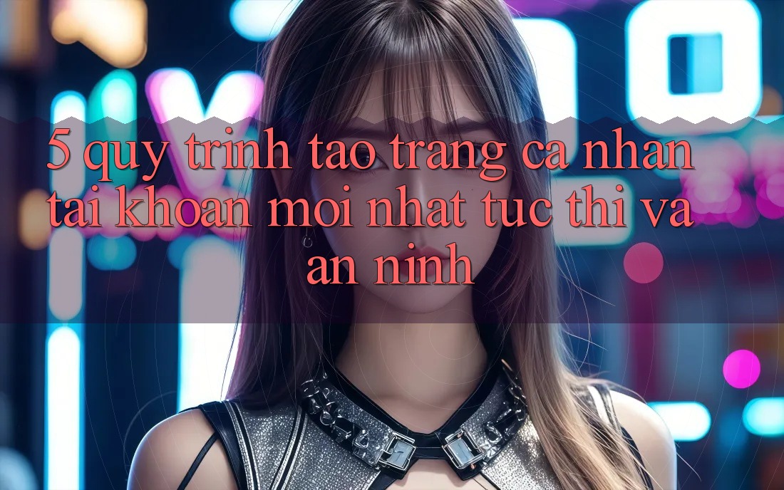 5. Quy Trình Tạo trang cá nhân Tài Khoản Mới nhất Tức thì và An ninh