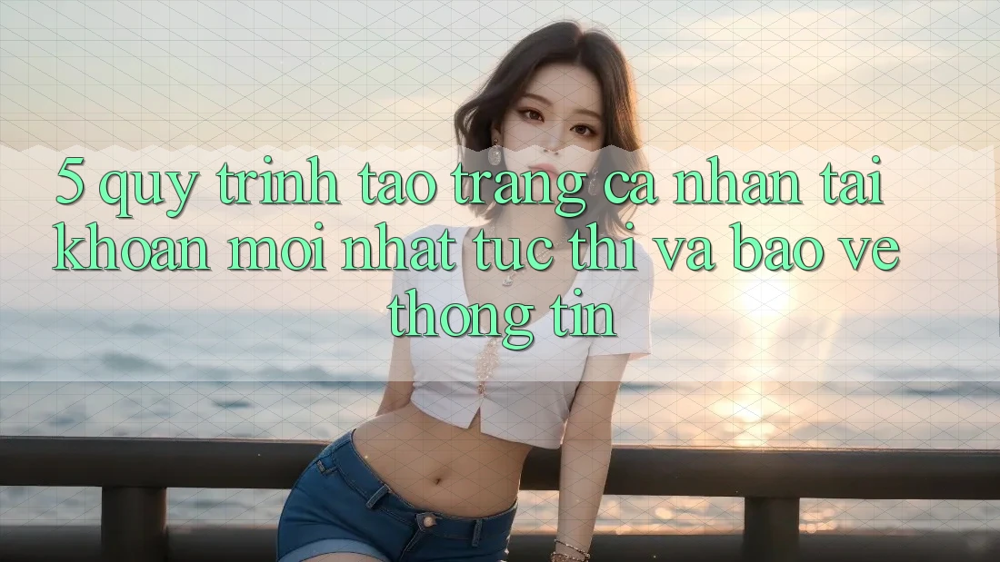 5. Quy Trình Tạo trang cá nhân Tài Khoản Mới nhất Tức thì và Bảo vệ thông tin