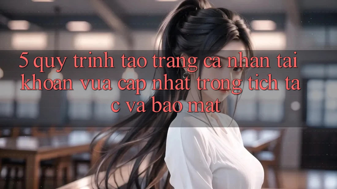 5. Quy Trình Tạo trang cá nhân Tài Khoản Vừa cập nhật Trong tích tắc và Bảo Mật