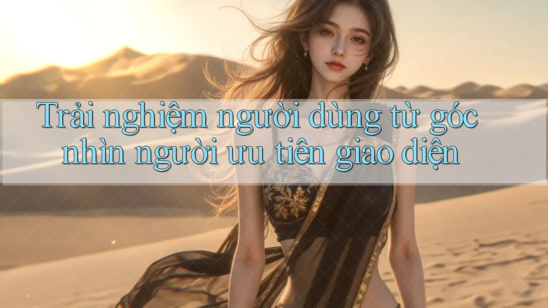 Trải nghiệm người dùng từ góc nhìn người ưu tiên giao diện
